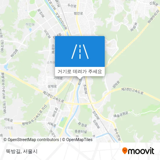 뚝방길 지도