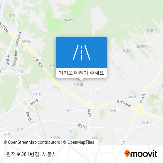 원적로381번길 지도