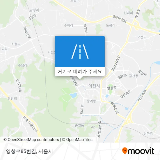 영창로85번길 지도