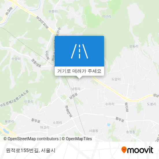 원적로155번길 지도