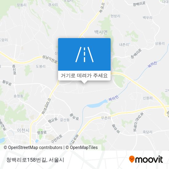 청백리로158번길 지도