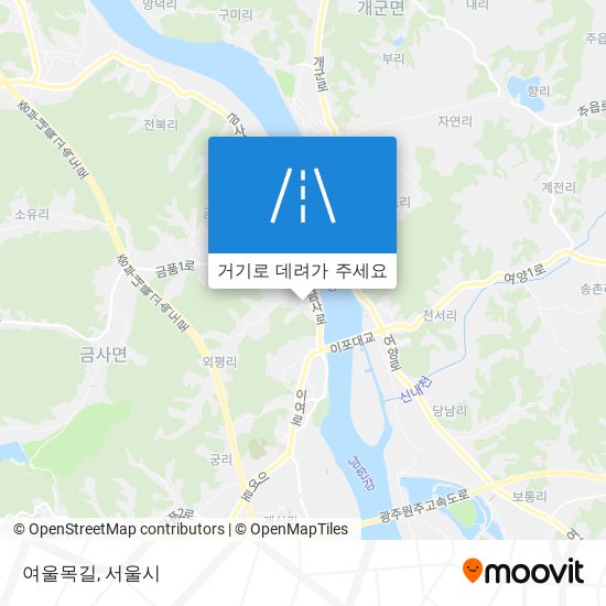 여울목길 지도