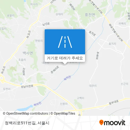 청백리로511번길 지도
