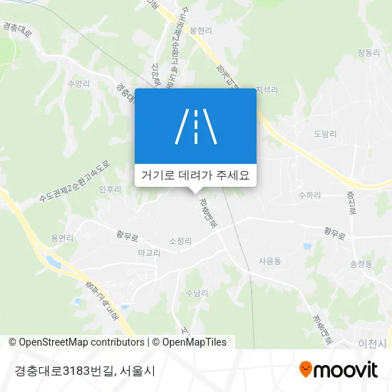 경충대로3183번길 지도