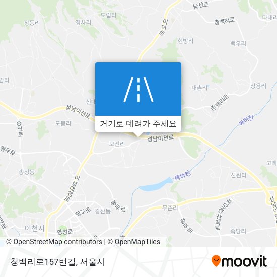 청백리로157번길 지도