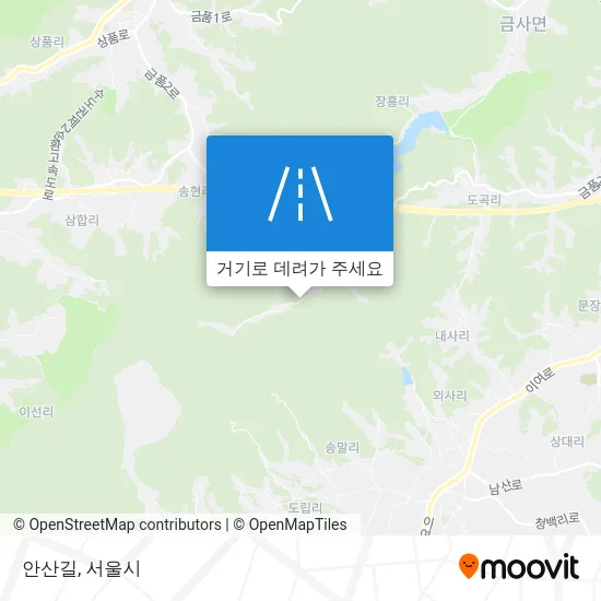 안산길 지도