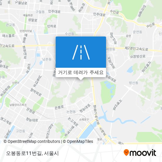 오봉동로11번길 지도