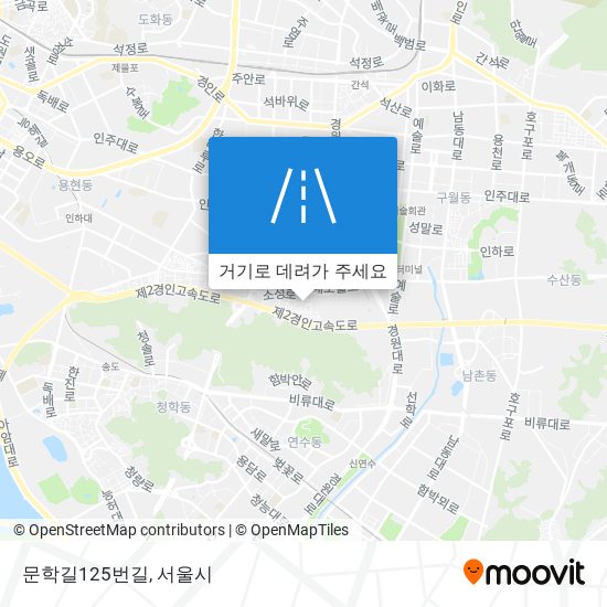 문학길125번길 지도