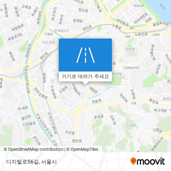 디지털로56길 지도