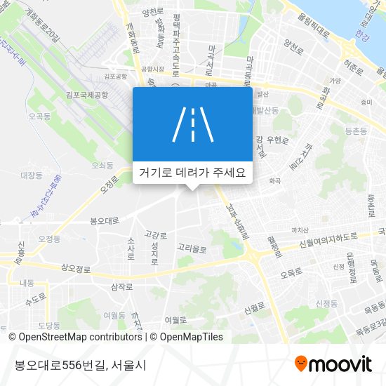 봉오대로556번길 지도