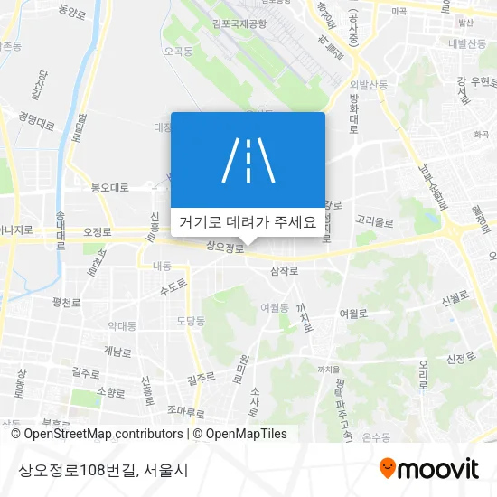 상오정로108번길 지도