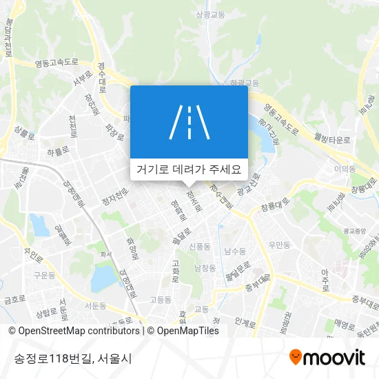 송정로118번길 지도