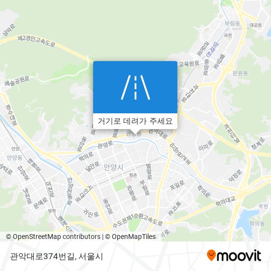 관악대로374번길 지도