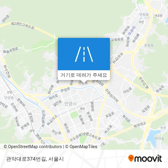 관악대로374번길 지도
