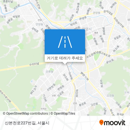 산본천로227번길 지도