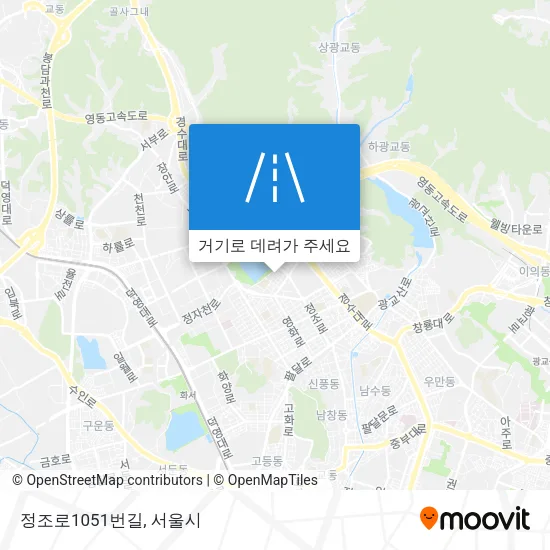 정조로1051번길 지도