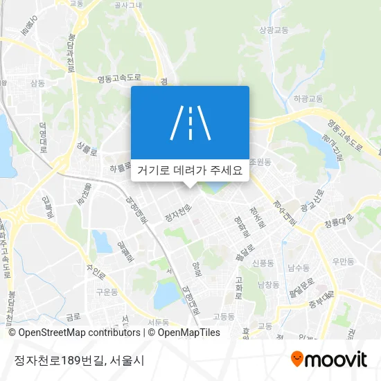 정자천로189번길 지도