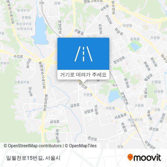 일월천로15번길 지도