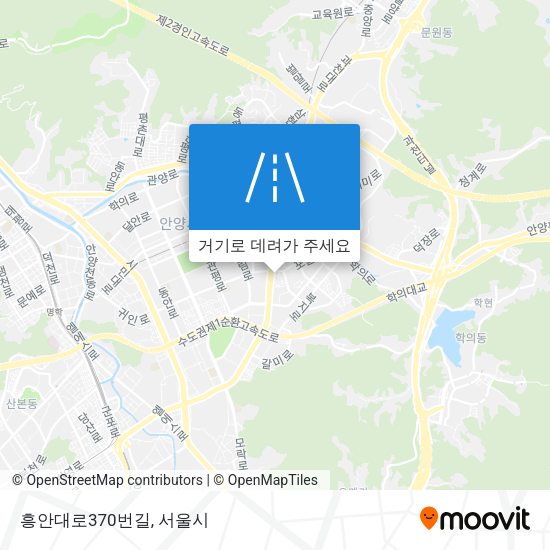 흥안대로370번길 지도