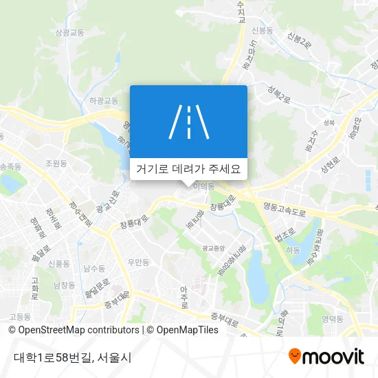 대학1로58번길 지도