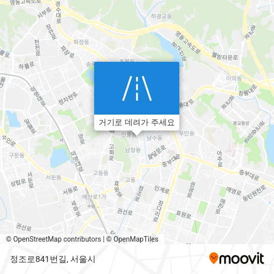 정조로841번길 지도