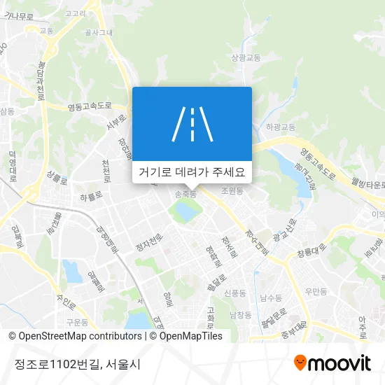 정조로1102번길 지도