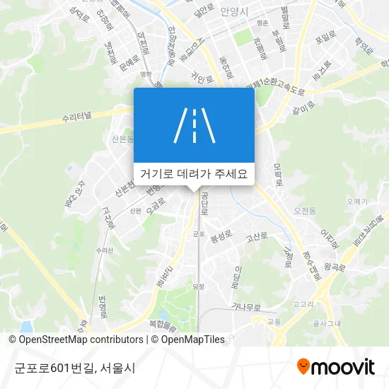 군포로601번길 지도