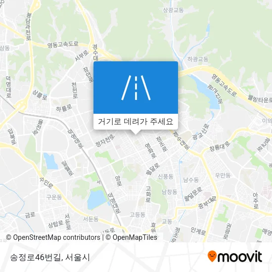 송정로46번길 지도