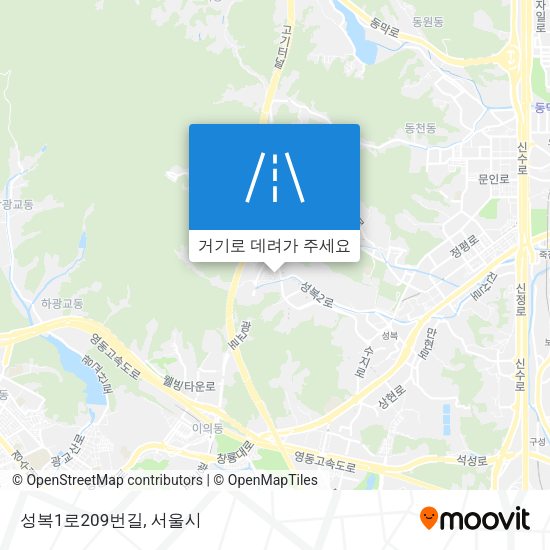 성복1로209번길 지도