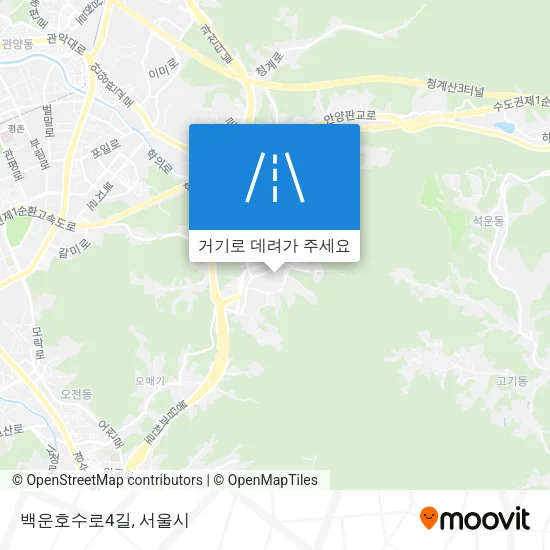 백운호수로4길 지도