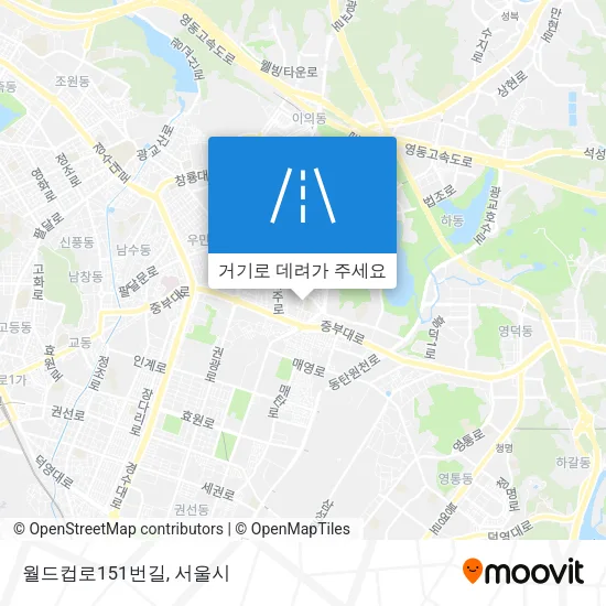 월드컵로151번길 지도