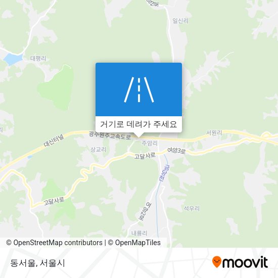 동서울 지도