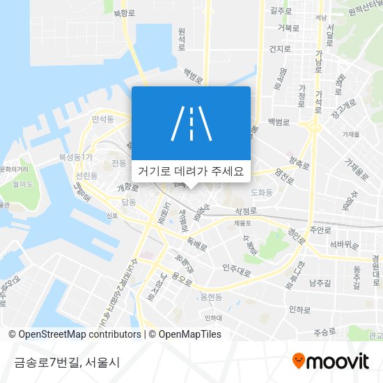 금송로7번길 지도