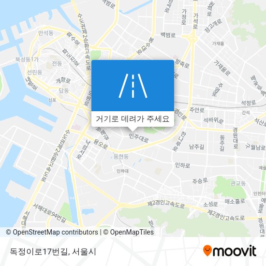 독정이로17번길 지도
