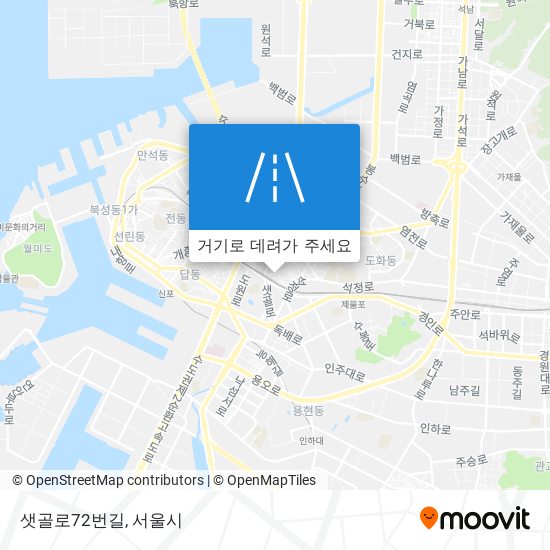 샛골로72번길 지도