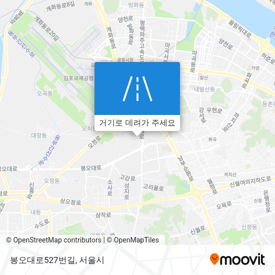 봉오대로527번길 지도