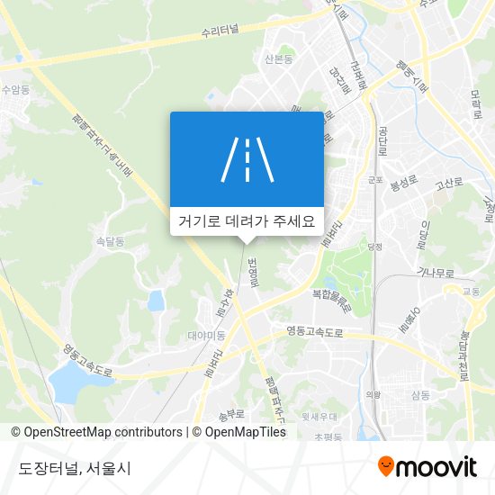 도장터널 지도