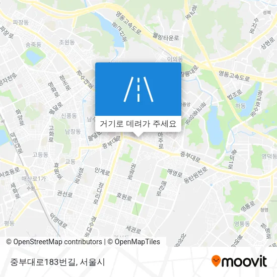 중부대로183번길 지도