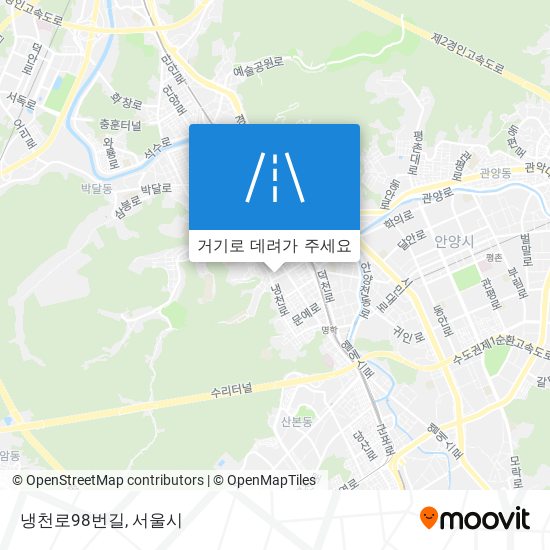 냉천로98번길 지도