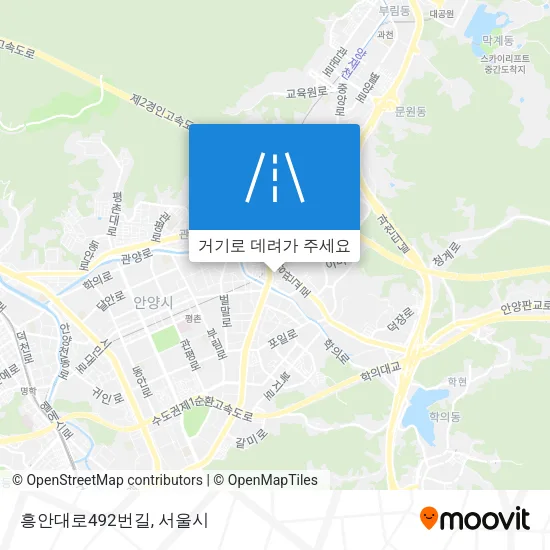 흥안대로492번길 지도