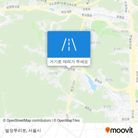 벌장투리로 지도