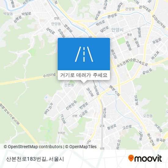 산본천로183번길 지도