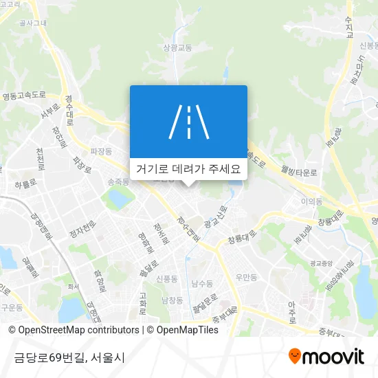 금당로69번길 지도