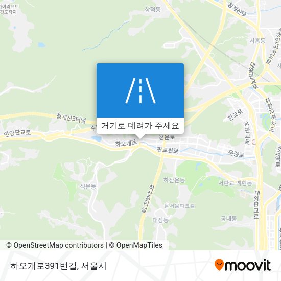 하오개로391번길 지도
