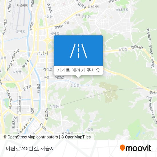 야탑로245번길 지도
