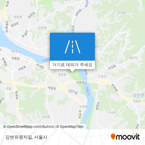 강변유원지길 지도