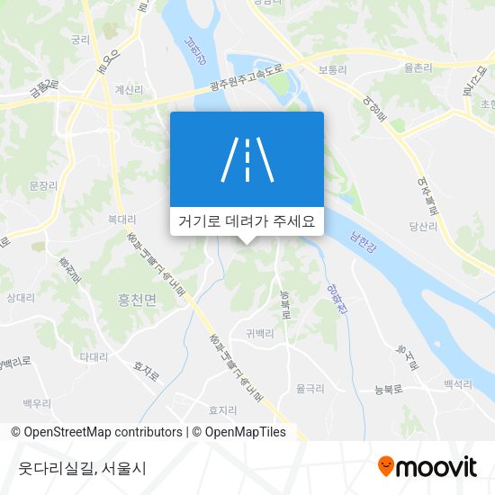웃다리실길 지도