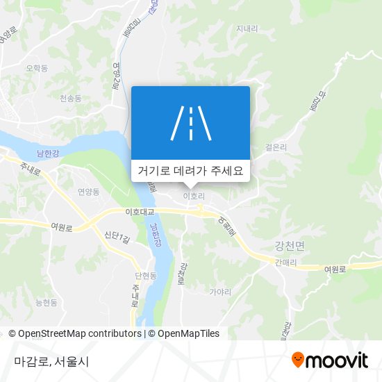 마감로 지도