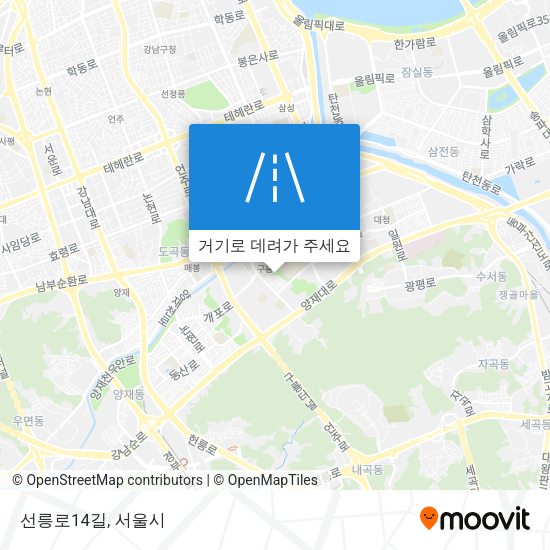 선릉로14길 지도