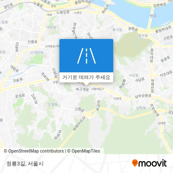 청룡3길 지도